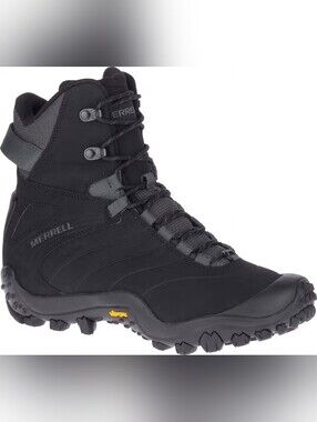 Merrell Black Gray Men's Waterproof Hiking Boot